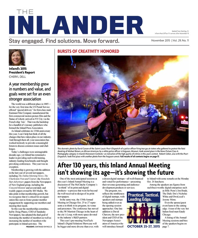 After: The new branding on the Inlander, along with a more organized and stronger visual approach to its layout.
